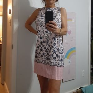 Wide strap mid thigh dress